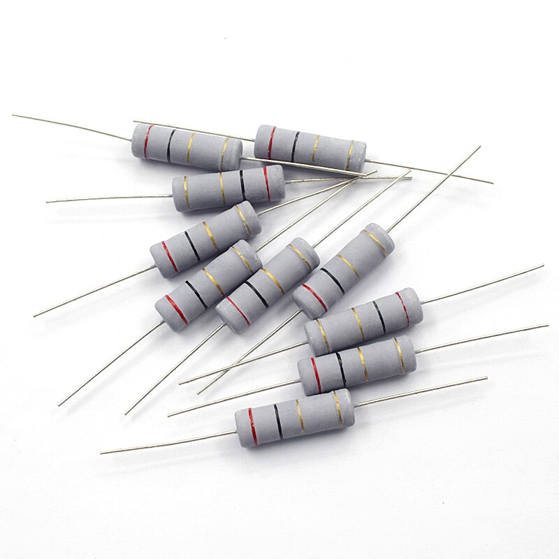 5w大功率色环碳膜电阻3r10r100r1k20k电阻器