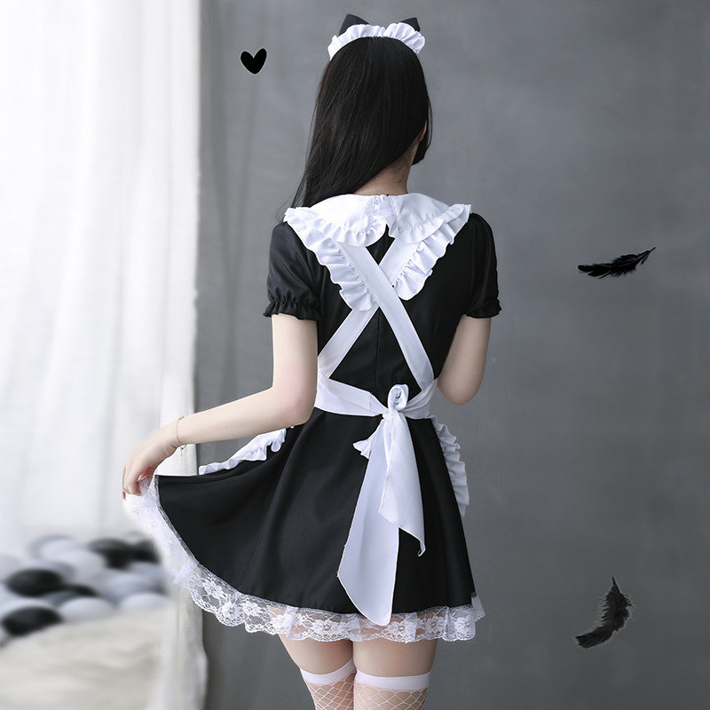 大码蕾丝性感女装大佬短裙伪娘衣服初学者内衣睡裙