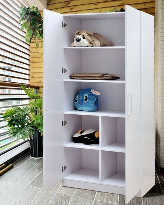 阳台收纳大容量储物柜订做带锁家用鞋柜