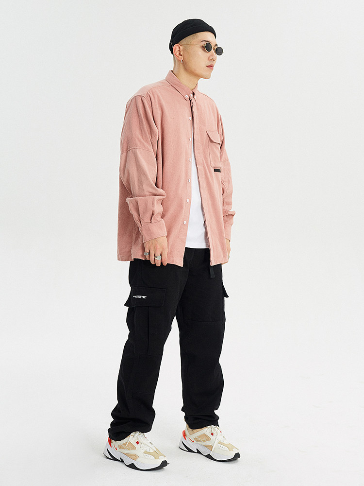 19aw 衬衣潮 男女同款 retromind bf风宽松长袖 日系