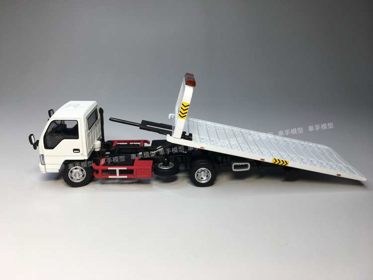 gcd五十铃isuzu工程运输车平板车合金汽车模型现货车模