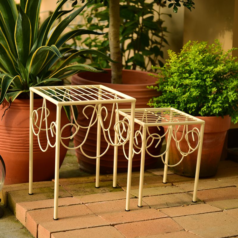 铁艺方型花凳套花园园艺阳台层次阶梯花架户外花架