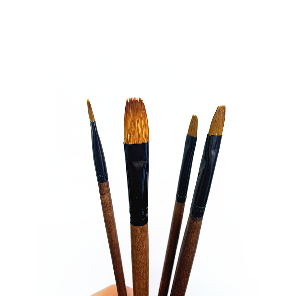 油画丙烯画笔狼毫入门初学者画画用笔水粉粉笔水粉