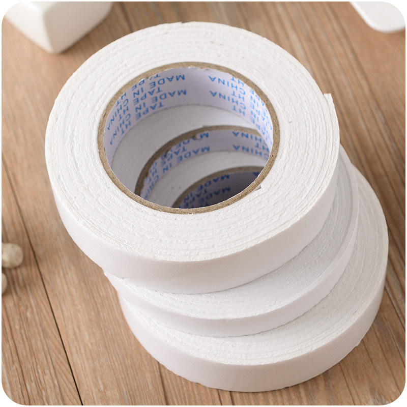 高粘性泡棉双面胶加厚强力白色泡沫胶布固定封口双面胶布胶纸贴纸