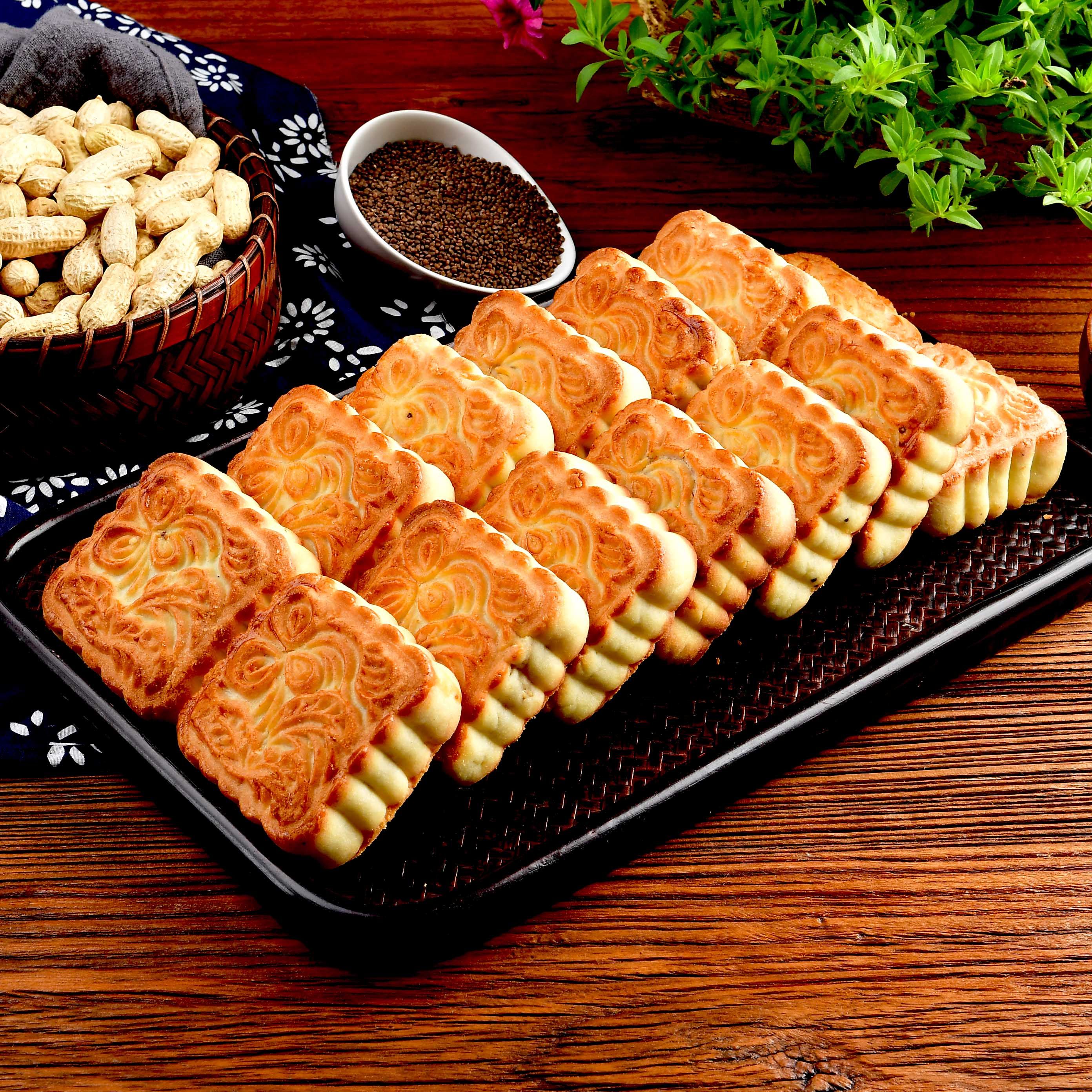 中秋节五仁月饼东北糕点点心核桃仁老式豆沙广式月饼