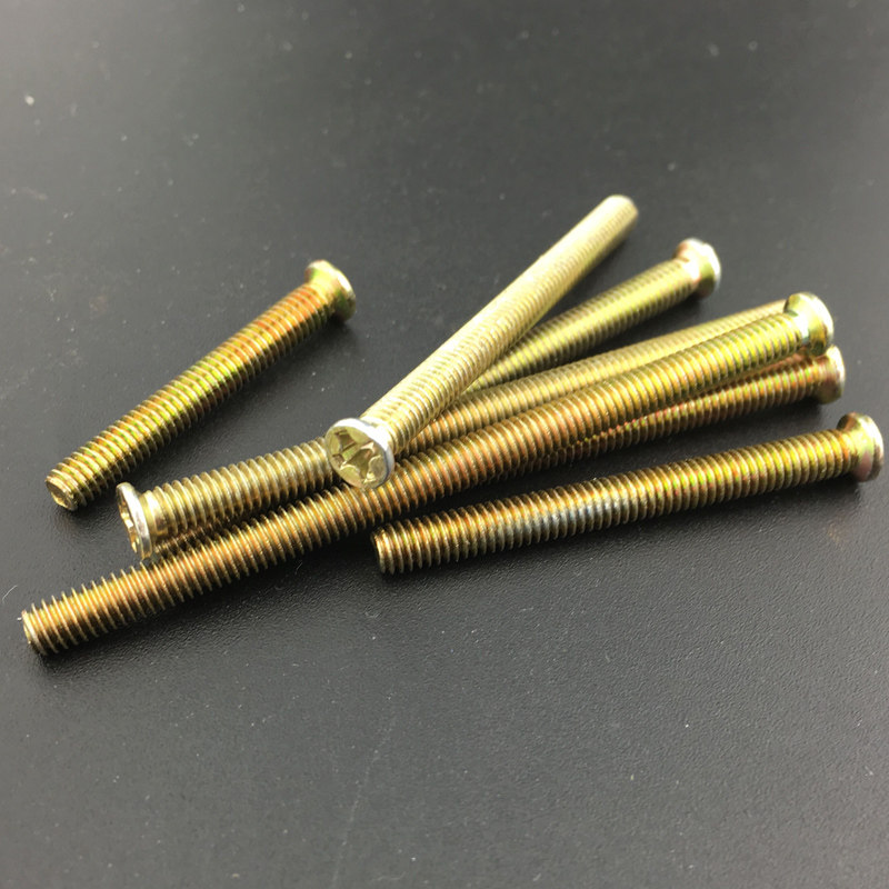 地插开关小平头螺丝m4地板座插底盒加长螺钉沉头2.5/3/4/5/6公分