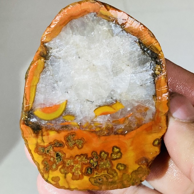 玛瑙战国原石象形西瓜天然二次形成地质研究摆件