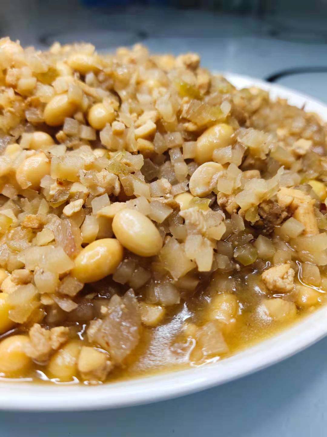 咸菜鸡渣内蒙特产赤峰鸡肉芥菜鸡杂山鸡制作腌制