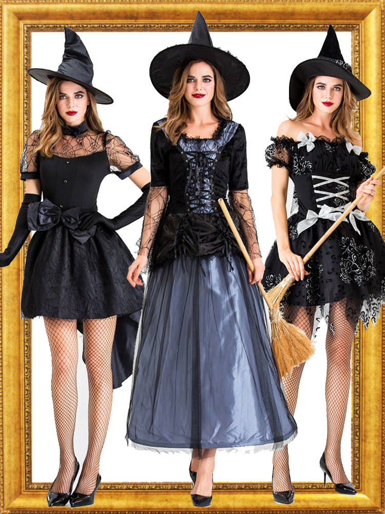 女巫服装万圣节派对吸血鬼恶毒沉睡魔咒国王皇后化妆服饰