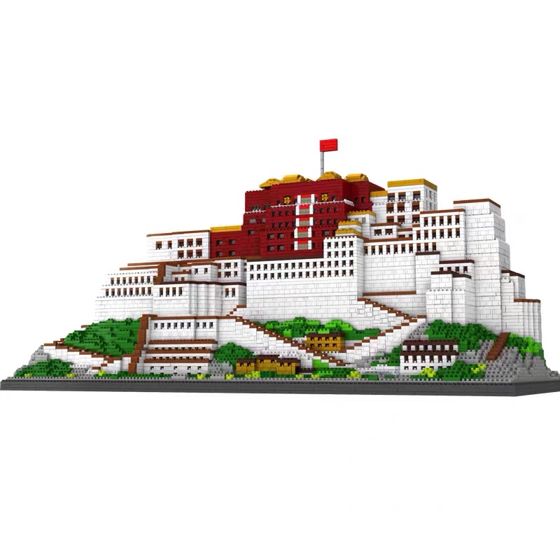 西藏布达拉宫原创moc10000颗粒拼装积木乐高成年人大型塑料积木