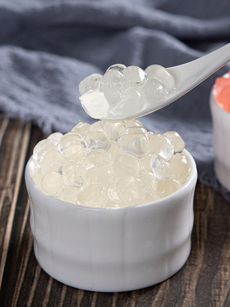 晶球寒天原味波黑免煮珍珠啵啵奶茶果汁多肉珍珠奶茶粉