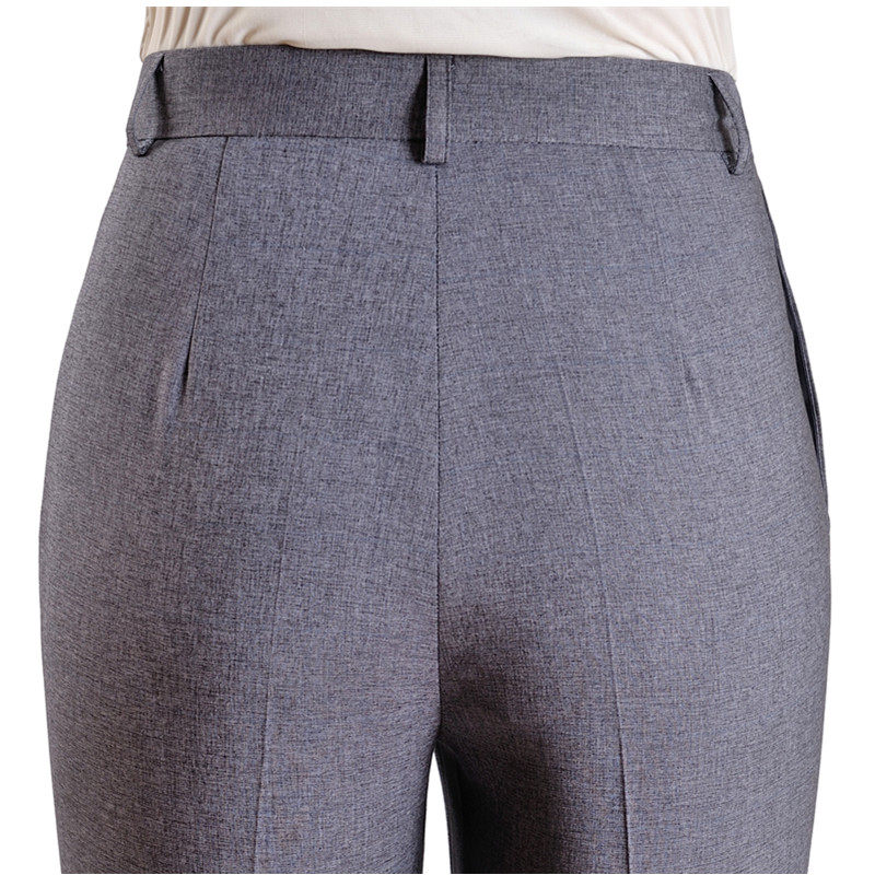 老式旁开边开口侧边开扣女裤夏季新品妈妈奶奶宽松长裤中老年女装