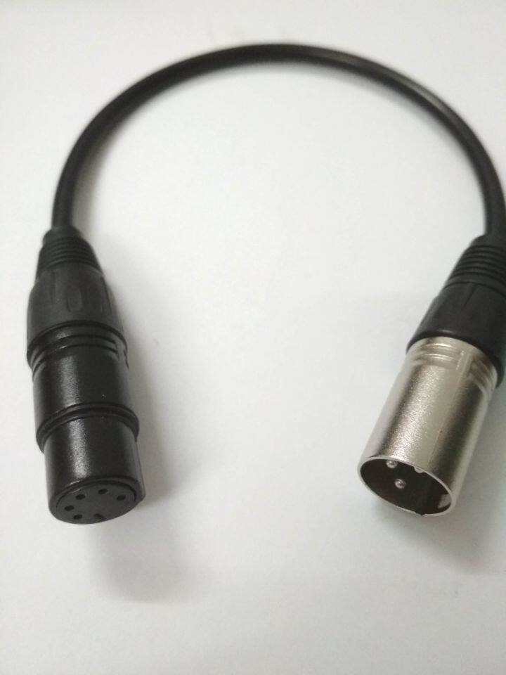 舞台灯光控ktv家庭音响信号转接头卡侬音箱连接ktv