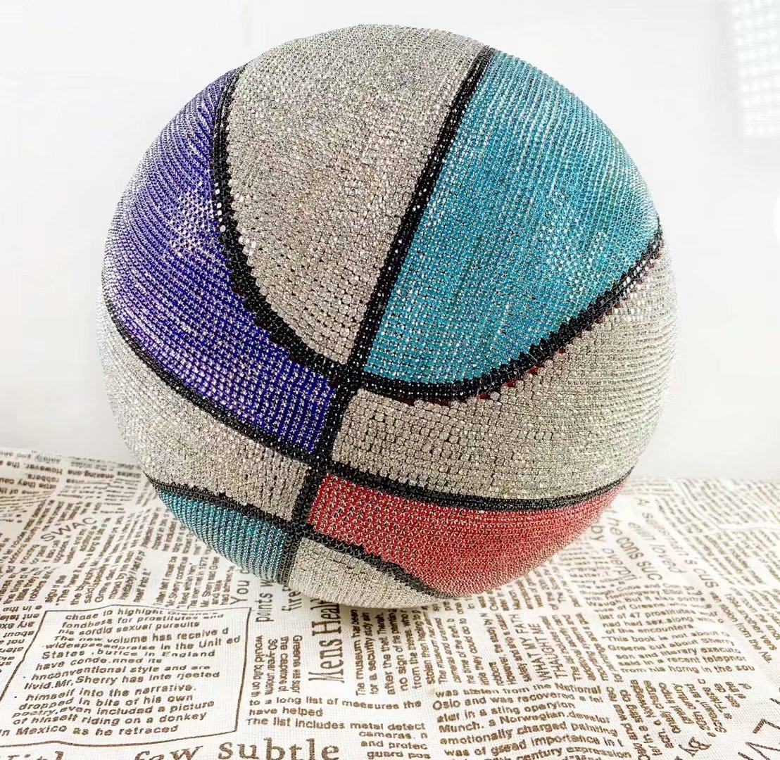 手工diy制作贴钻篮球学生室内室外水泥地工艺礼品nba比赛cba篮球