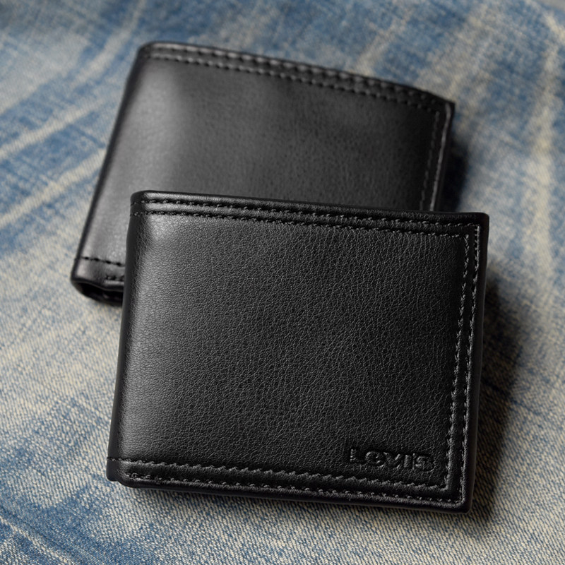 美国正品levis李维斯真皮钱包男士复古做旧时尚钱包