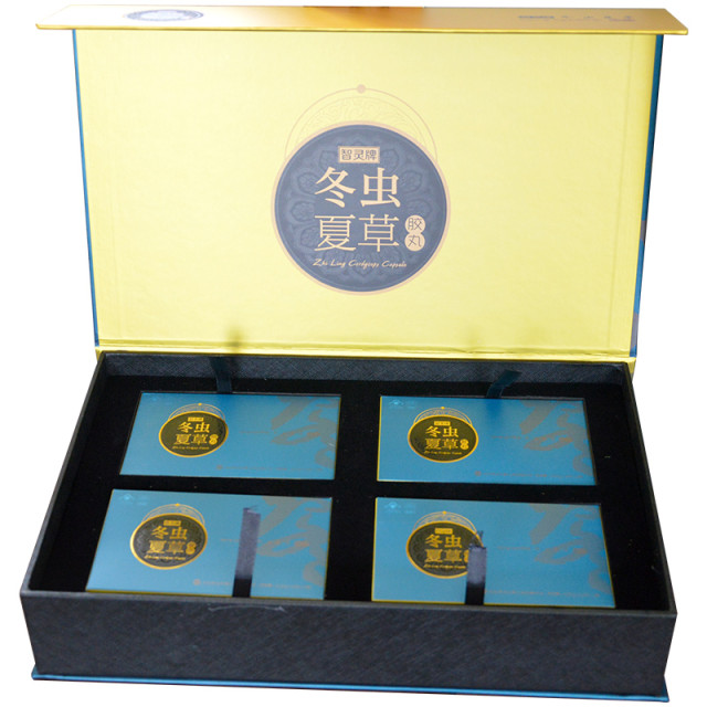 智灵牌冬虫夏草胶丸192粒西藏冬虫夏草菌丝体正品礼盒装馈赠佳品