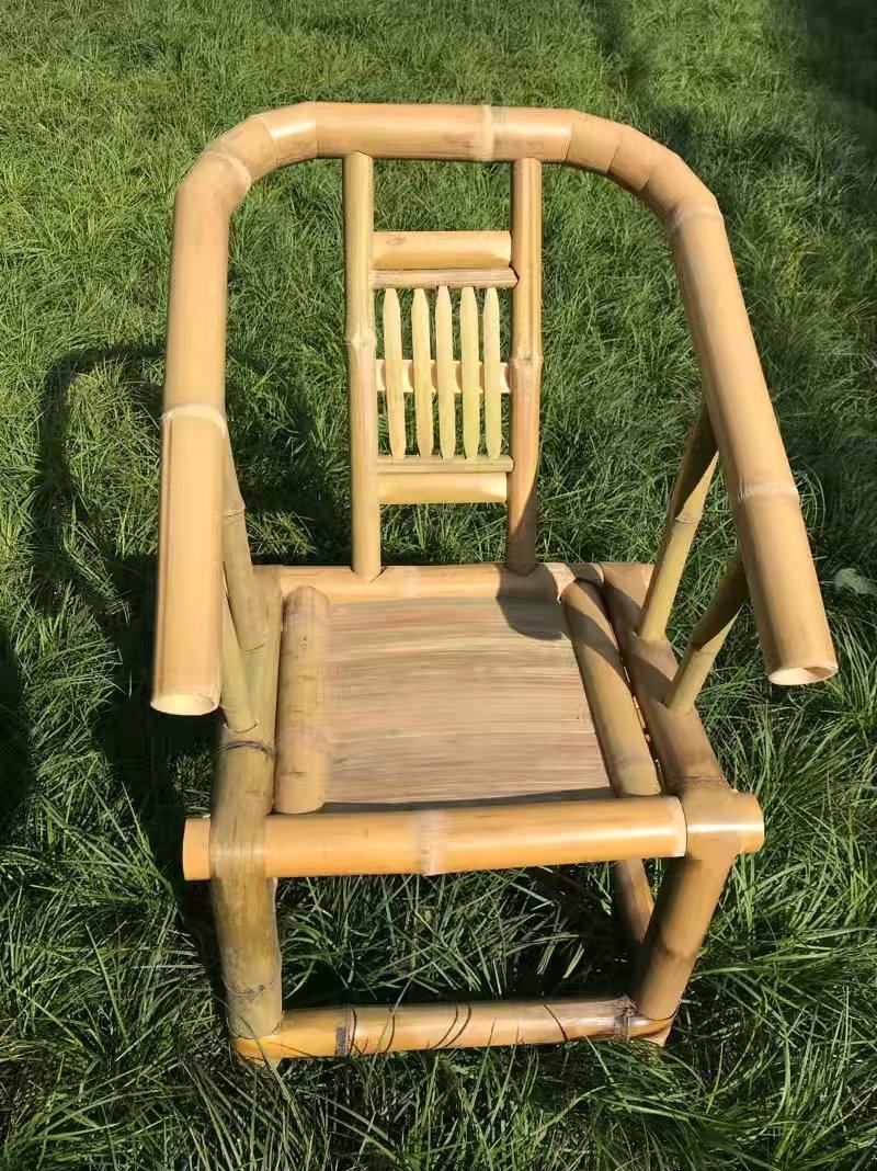 老式复古手工竹椅椅子圈椅成人家庭休闲靠背竹编