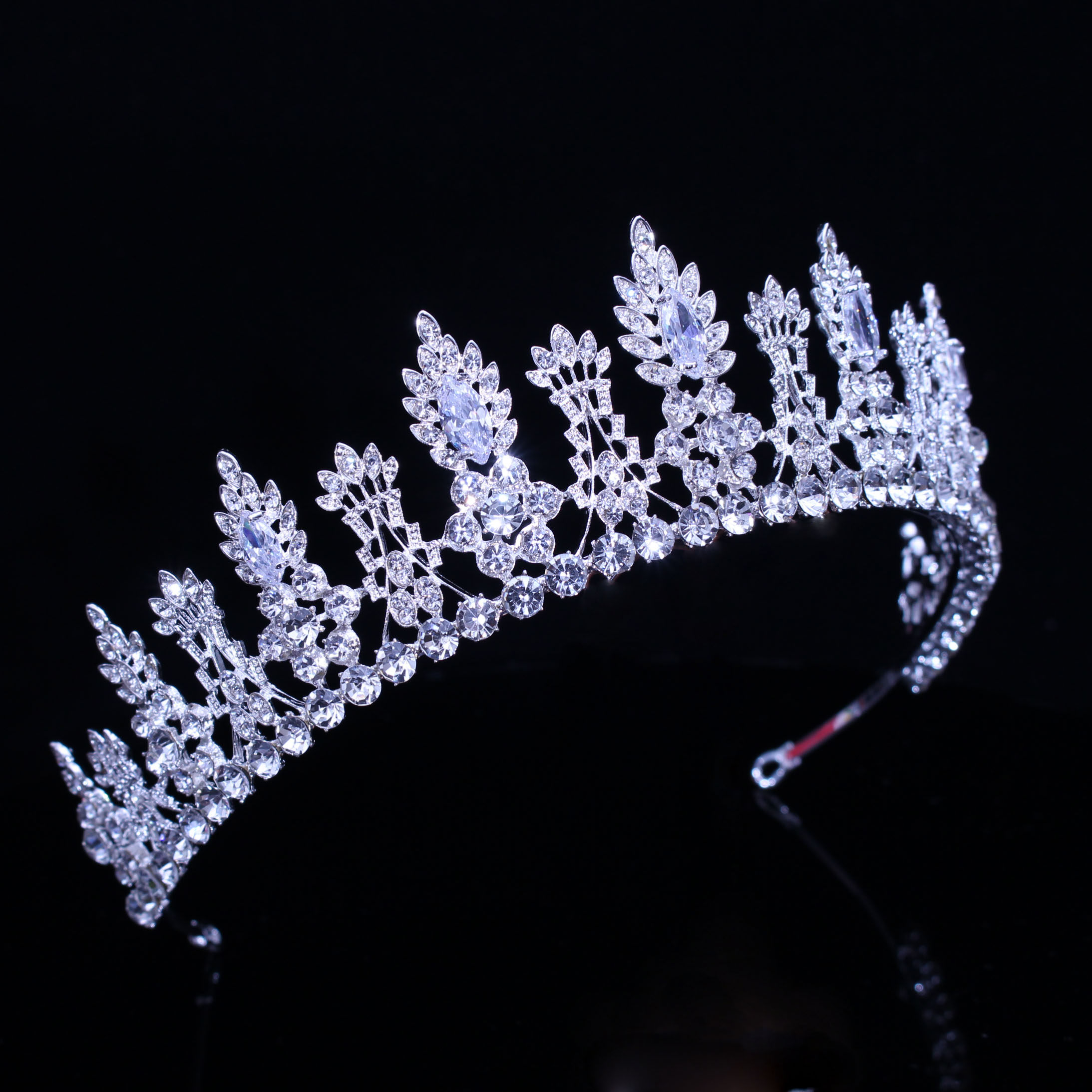 晚宴韩式新娘简约皇冠仙美宫廷公主造型奢华发饰