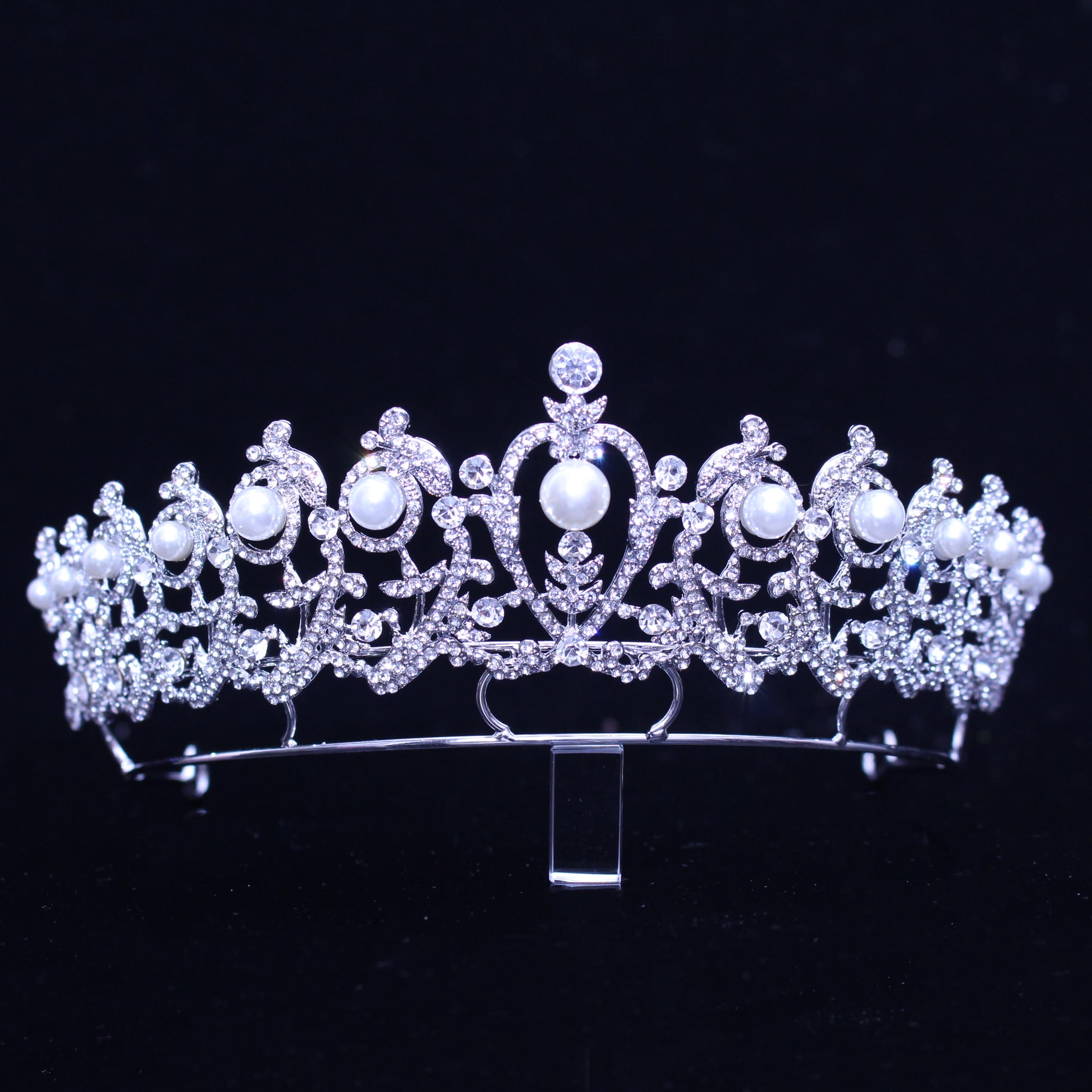 新品新娘皇冠公主简单可爱王冠晚会摄影发饰生日发饰