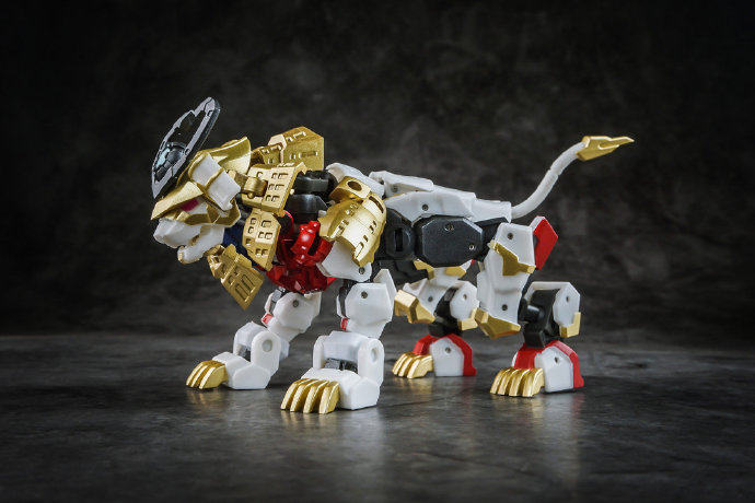 武者现货铁工厂系列第一ifex45辉光狮子白狮变形金刚模型专区