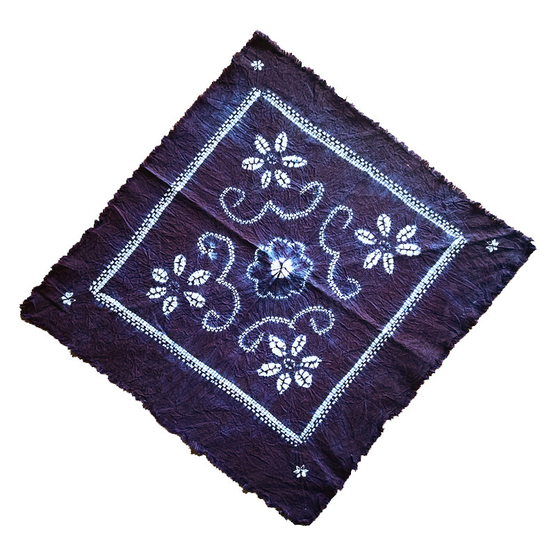 云南特色工艺品大理周城纯手工白族扎染小方方巾白族扎染