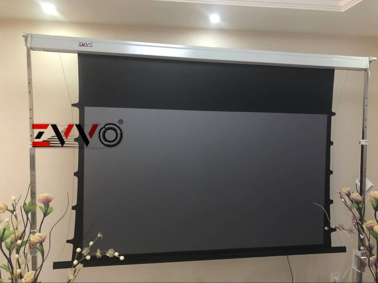 zvvo100 120寸拉线电动幕投影幕布长短焦抗光幕高清投影机幕16:9