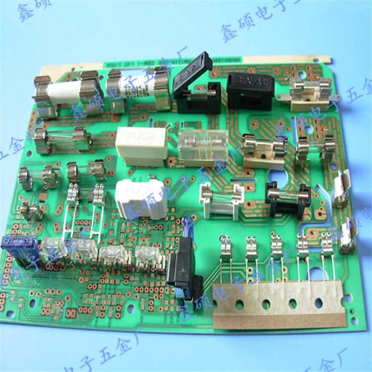 线路板焊接式 2电流保险支架 blx 5×20pc板保险丝管夹 熔断器座