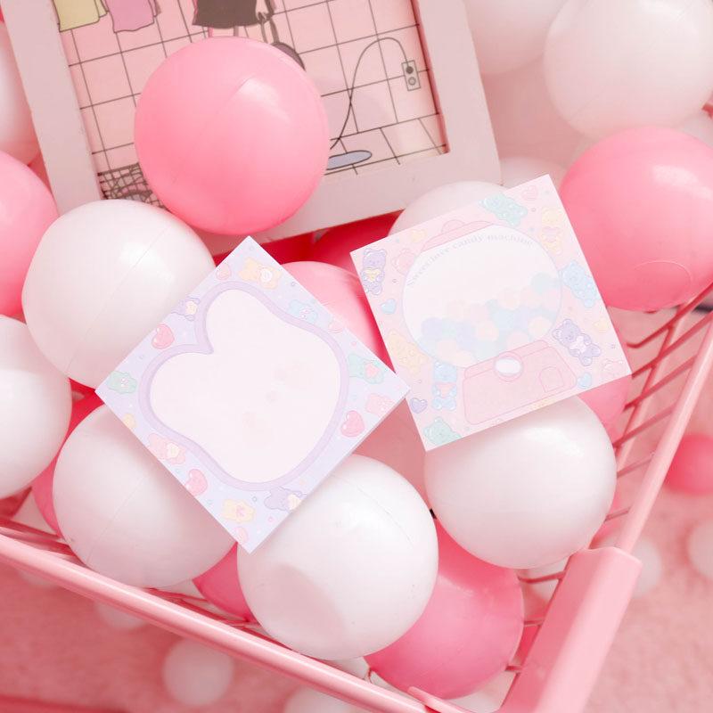 y轴韩系ins可爱糖果便签贴少女日系自粘多功能便利贴留言条n次贴