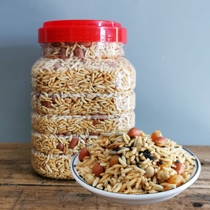 浏阳炒米450g九香炒米黄豆南瓜子花生葵花子仁糯米芝麻炒米2包邮