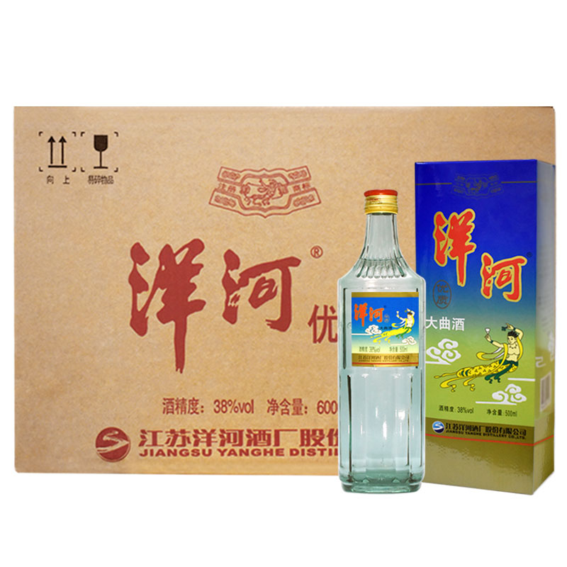 洋河优质大曲酒38度500ml*12瓶装整箱