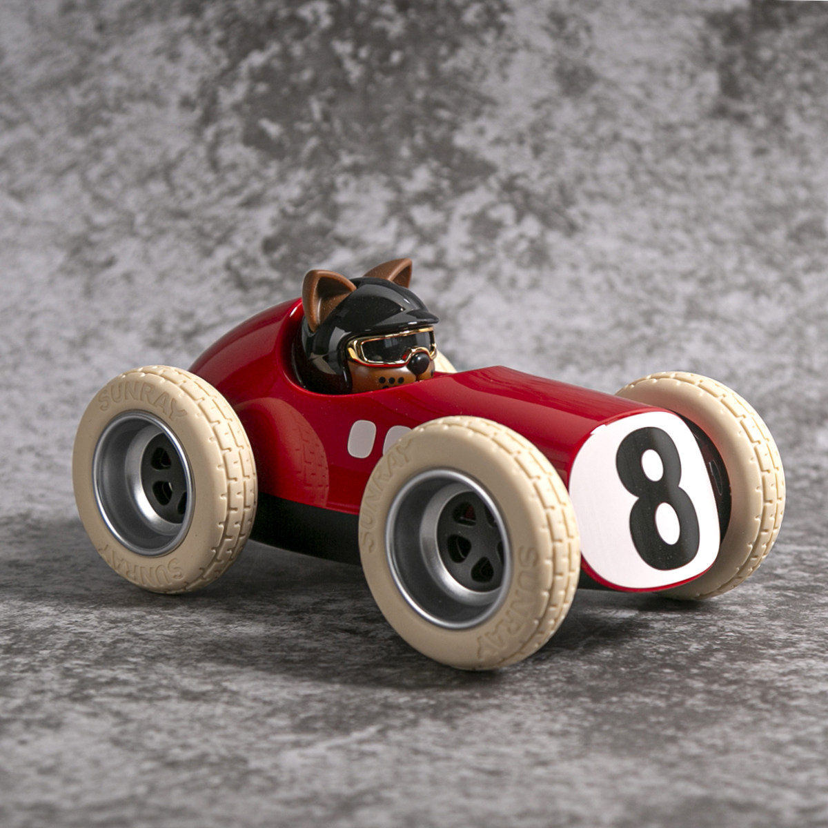 英国playforever汽车模型摆件惯性玩具猫咪男孩宝宝儿童节惯性