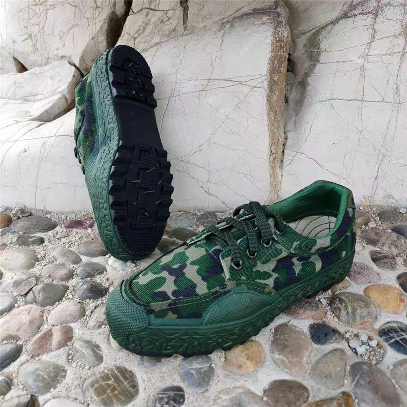 原版06解放鞋迷彩军训男女低帮帆布防滑耐磨耐穿锻炼劳保工作脚鞋