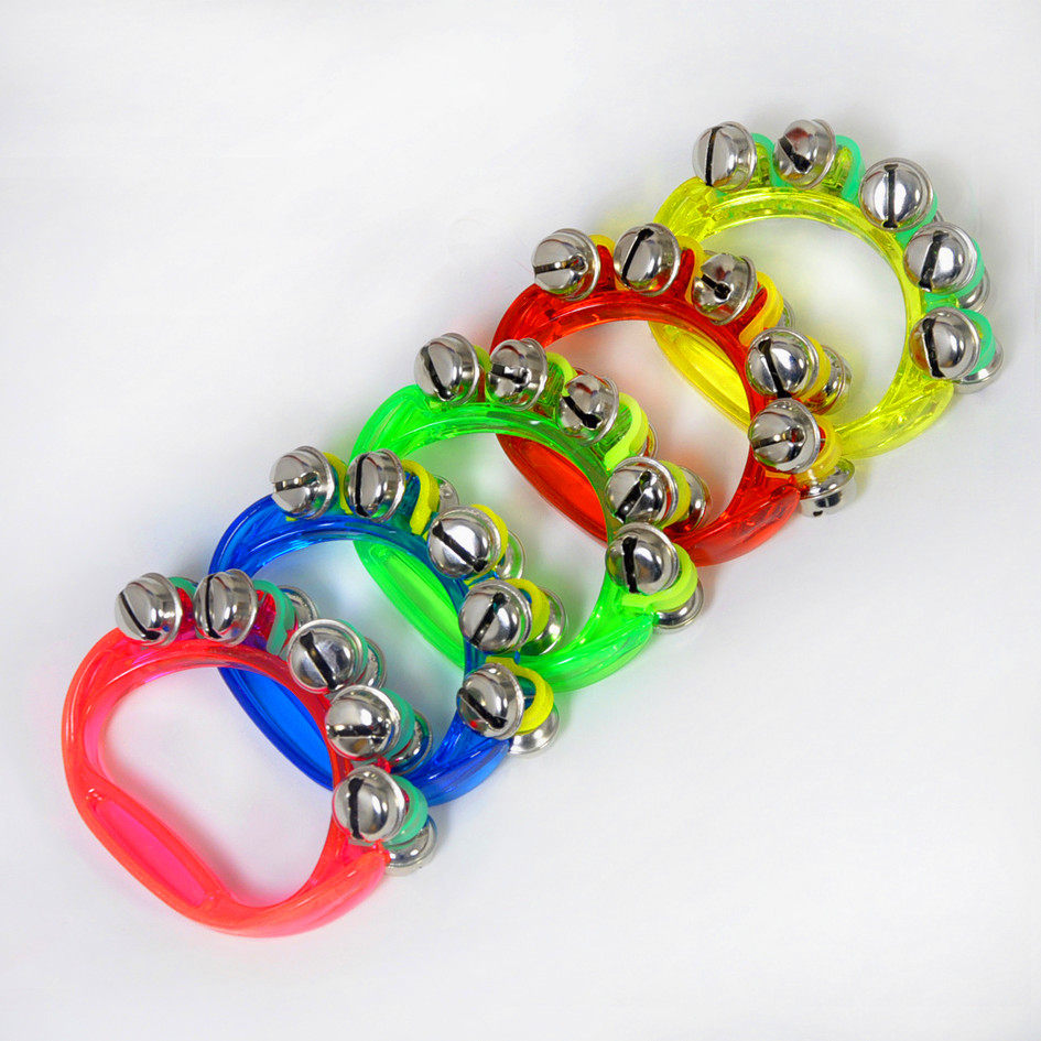 奥尔夫打击乐器婴幼儿幼儿园串铃塑料手铃摇铃儿童音乐早教铃类乐器