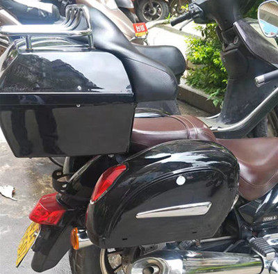 适用力帆太子v16250deh摩托车改装边箱尾箱保险杠靠背三箱架