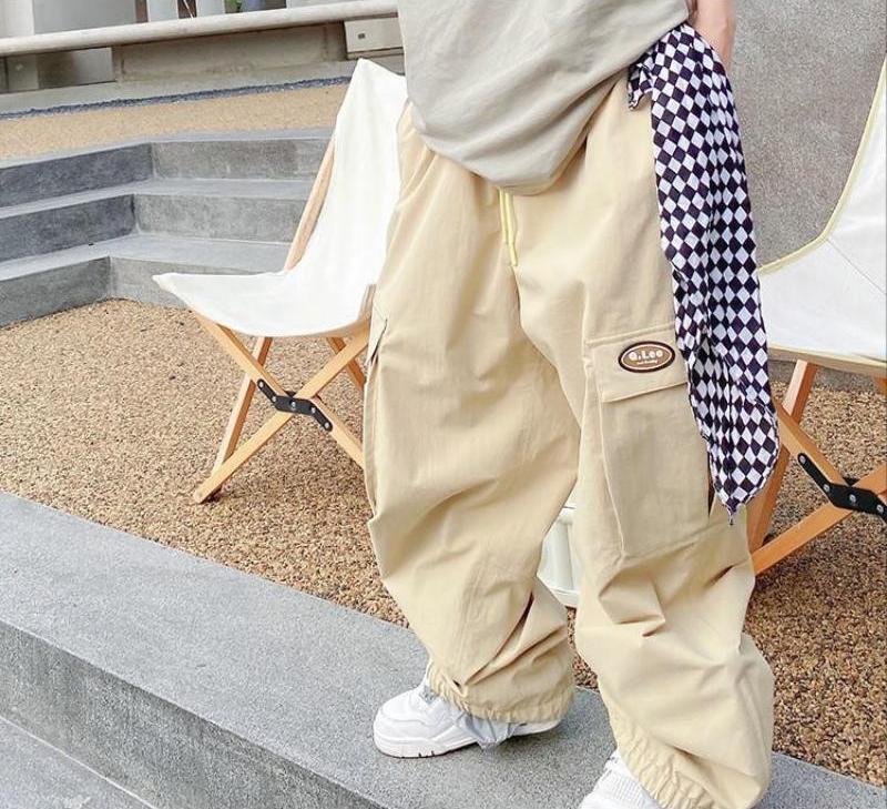 QLEO原创2022新品滑雪服防风防水滑雪裤潮牌嘻哈宽松户外拼色裤子