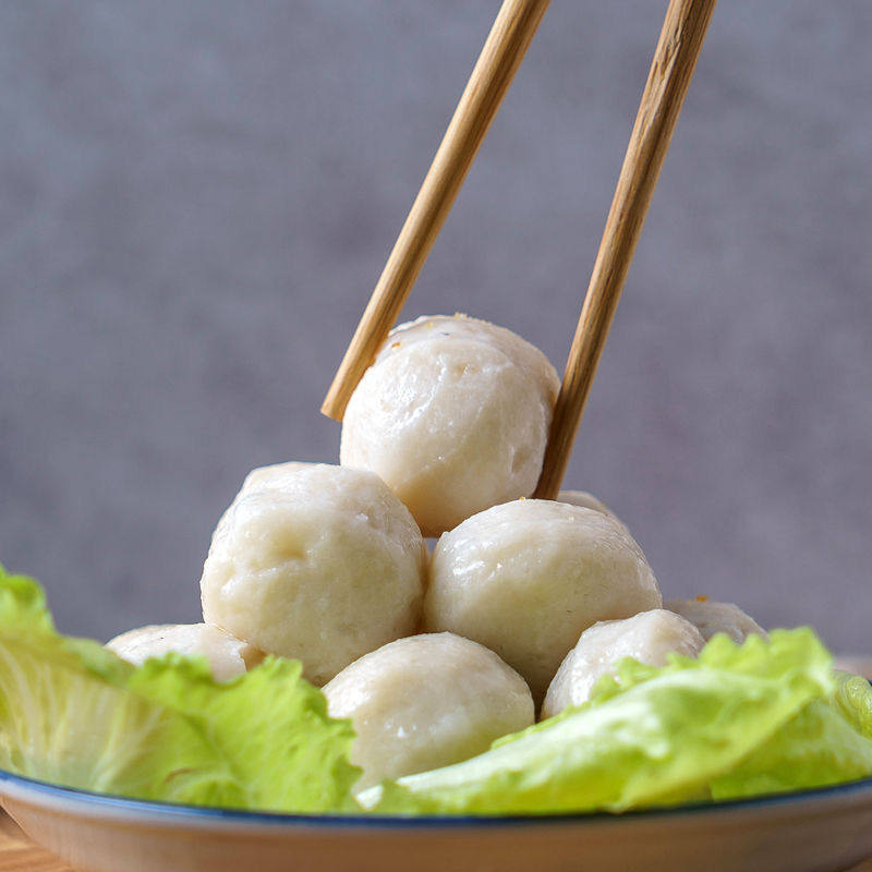 正宗潮汕特产手工鱼丸汕头火锅鱼圆肉丸子达鱼丸