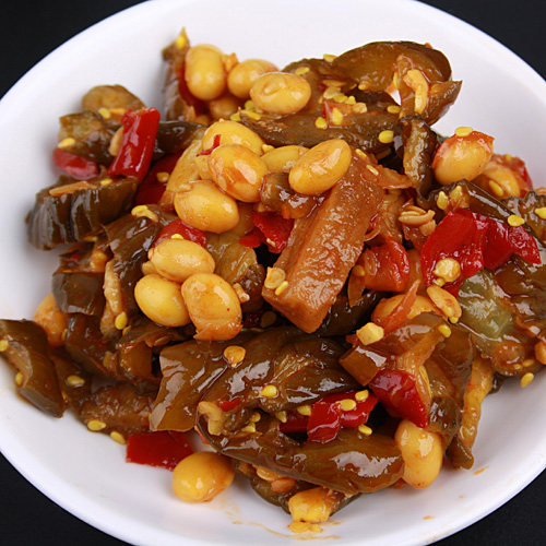 呼市宽巷子凉菜呼市正宗朝鲜菜小吃黄瓜黄豆瓜子辣椒芝麻什锦拌