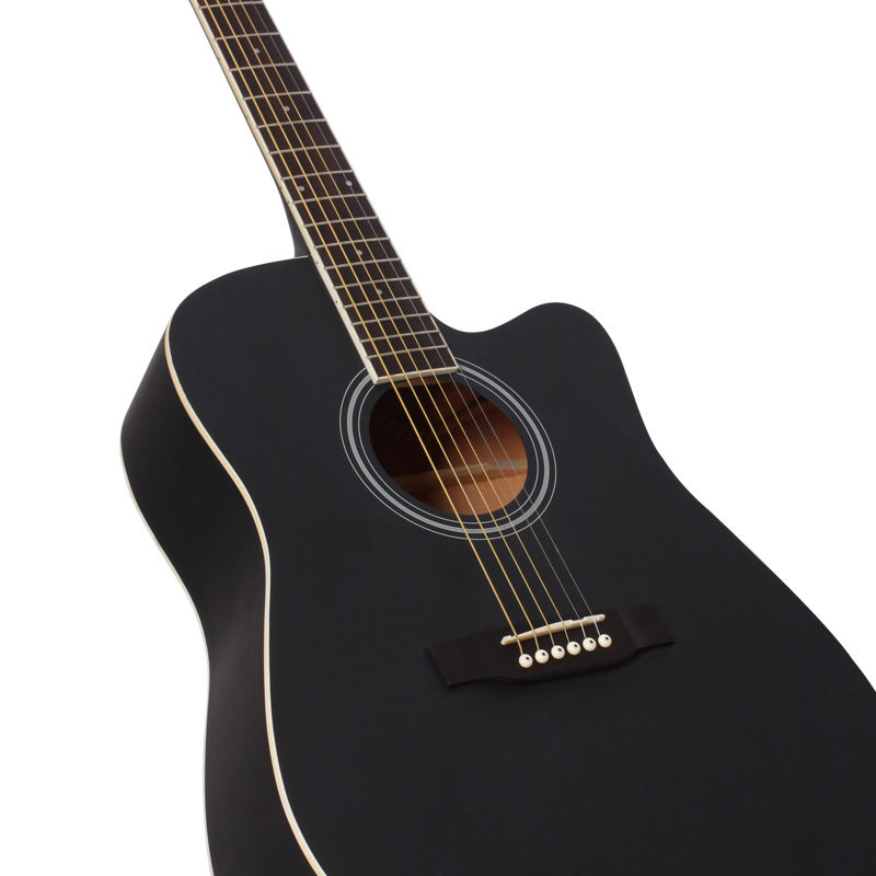 avril艾薇儿40寸41寸初学民谣吉他原木黑色男女吉他民谣吉他