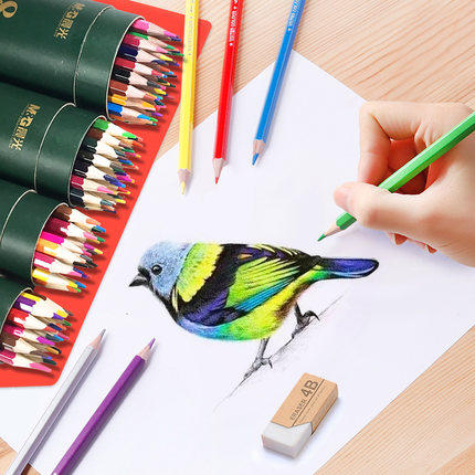 彩铅晨光彩色铅笔水溶性画笔画画手绘36色学生彩铅