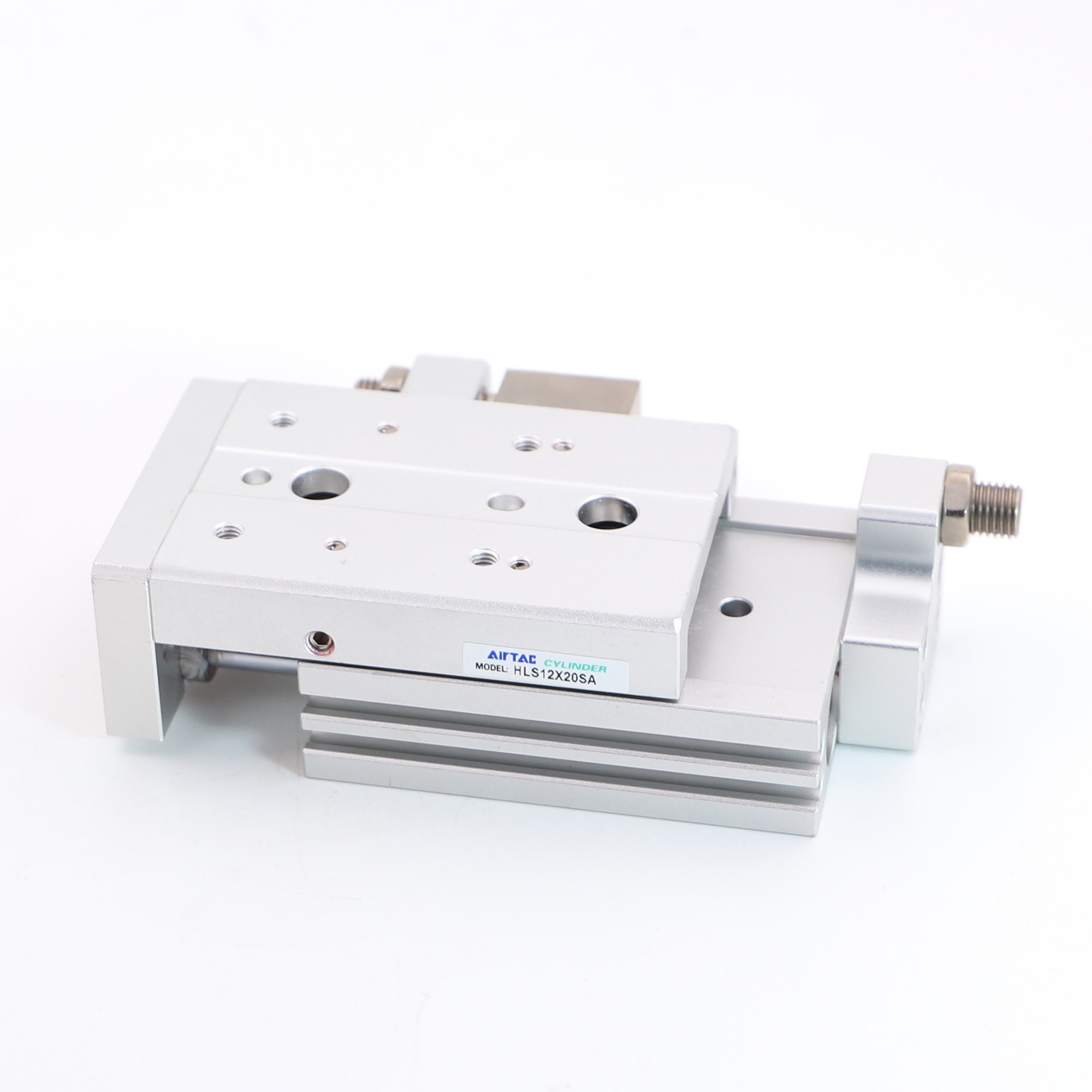 气动亚德客滑台导轨气缸hls25*10*20*30*40*50x75x100x125-s-as-b