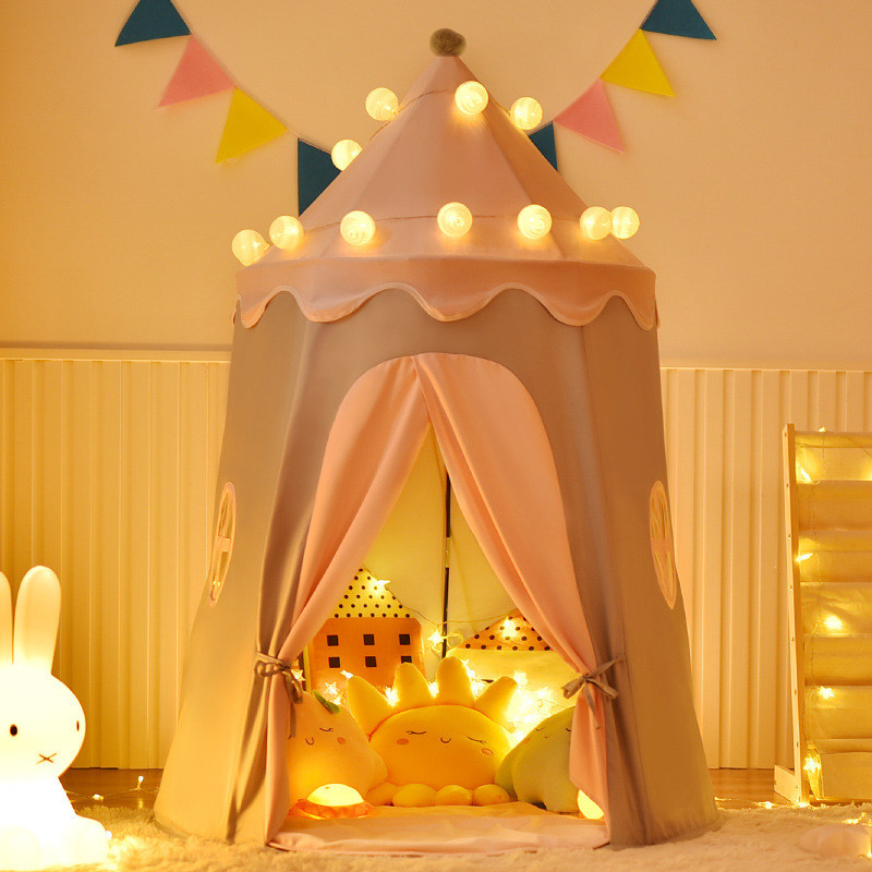 梦幻公主女孩女孩儿儿童小帐帐篷室内房间小型城堡儿童帐篷
