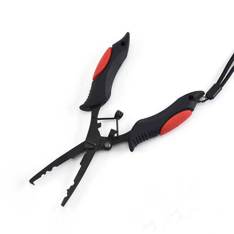 新款鹰嘴路亚不锈钢多功能弯嘴钓鱼专用钳取鱼摘路亚钳