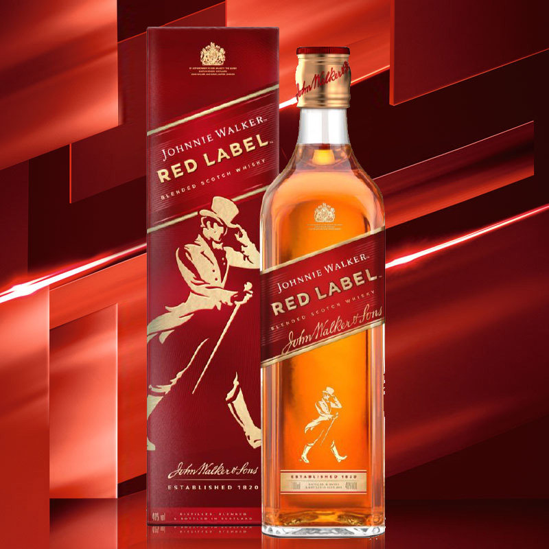 johnniewalker尊尼获加红牌红方调配威士忌700ml进口洋酒顺丰包邮