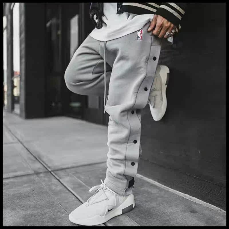 正确fog排扣长裤联名nba休闲裤篮球fearof休闲裤