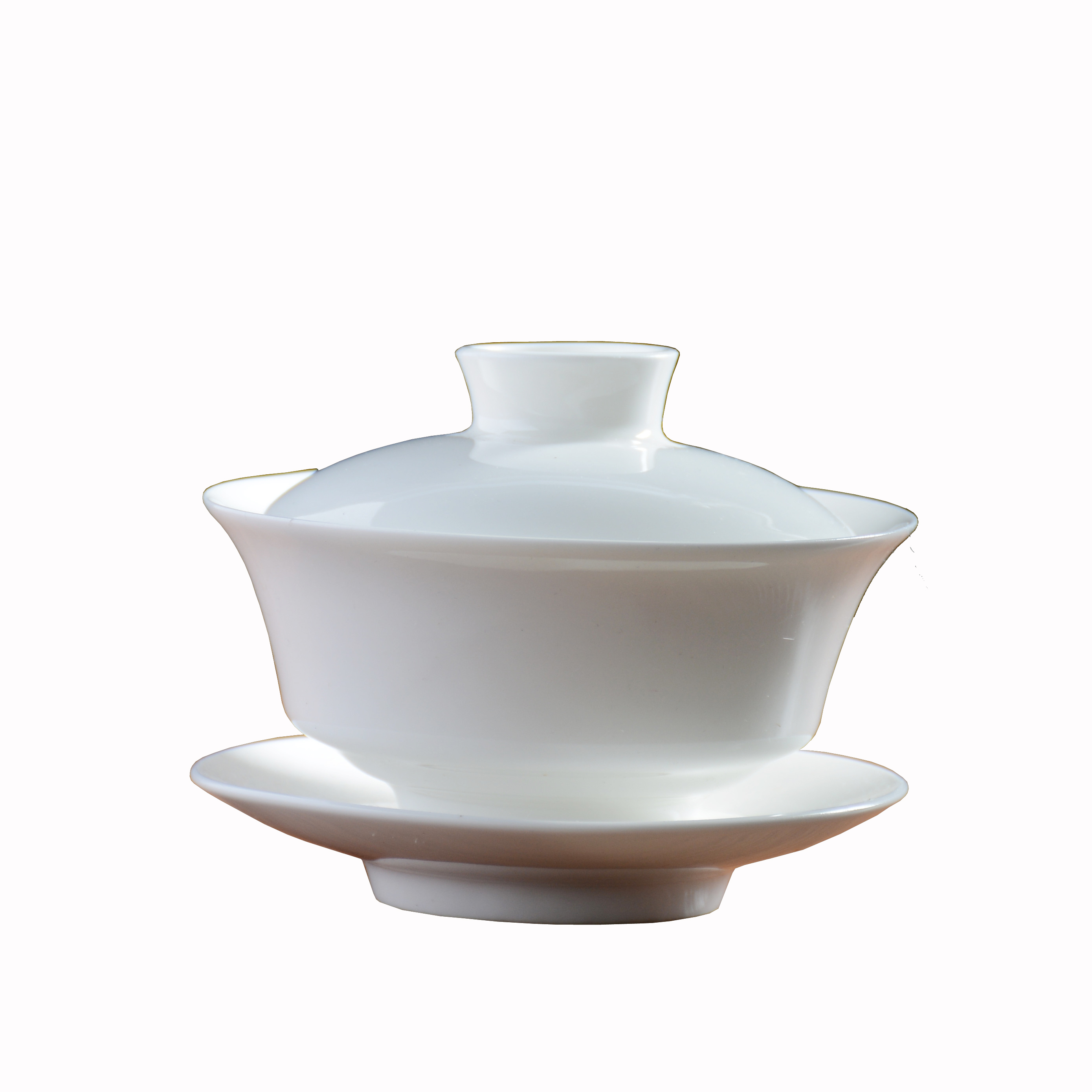 白瓷三才盖碗茶杯大小号单盖家用陶瓷功夫茶具泡茶碗防烫玉瓷定制