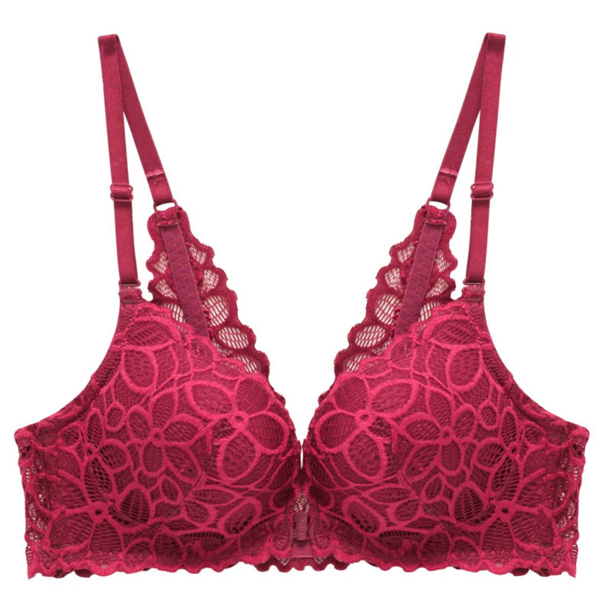 依兰前扣文胸美背内衣聚拢蕾丝性感文胸