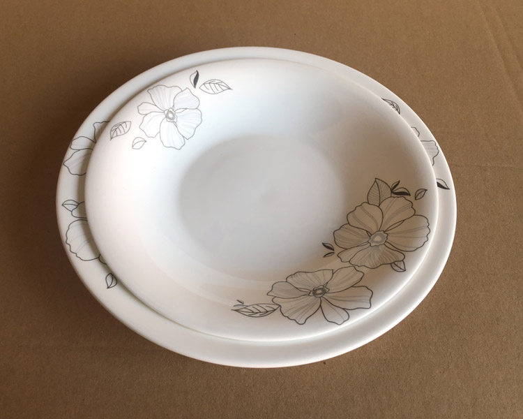 美地瓷业家用陶瓷骨瓷餐具碗碟盘子饭盘深盘盘