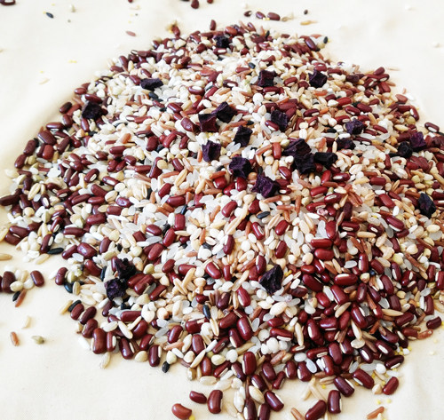 紫薯红豆粥 八宝米散装五谷杂粮粥养生粥组合月子粥组合粗粮粥 - 海天