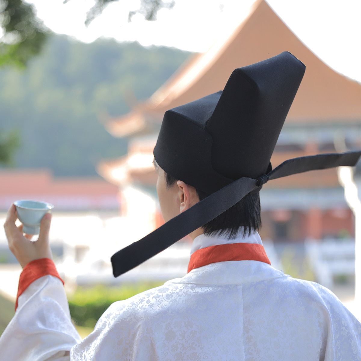 幞头宋代展翅乌衣巷汉服复原宋制硬翅冠帽展脚宋朝汉服定制