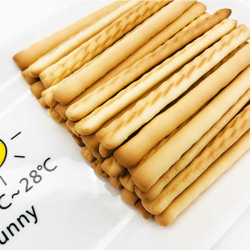 饼干齐味园棒条手指148g牛奶味儿儿童长条韧性韧性饼干